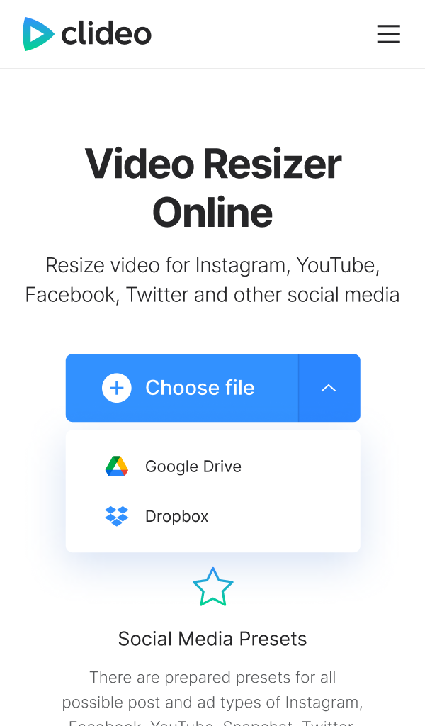 Upload a video to make it fit an Instagram size