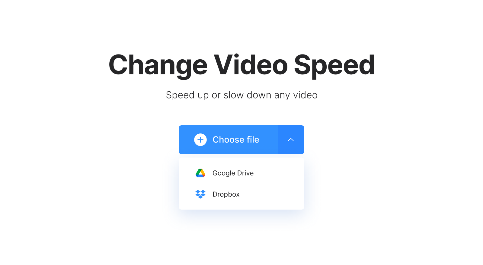 Upload video to make timelapse