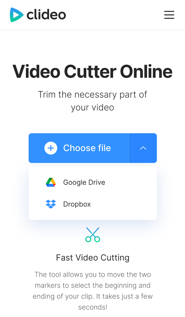 How to add video to trim from Android Upload a video you want to trim on Android