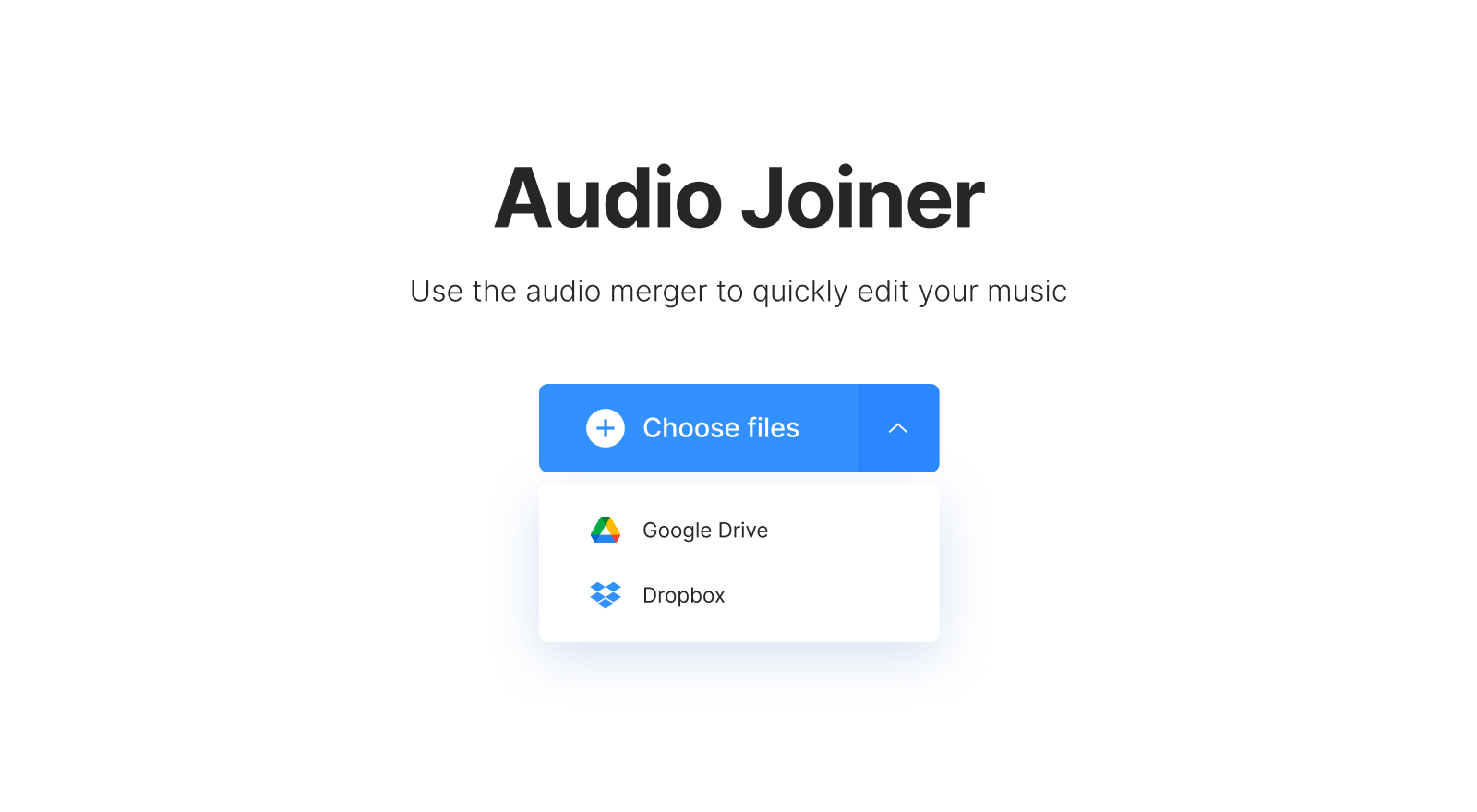 Upload voice memos to combine
