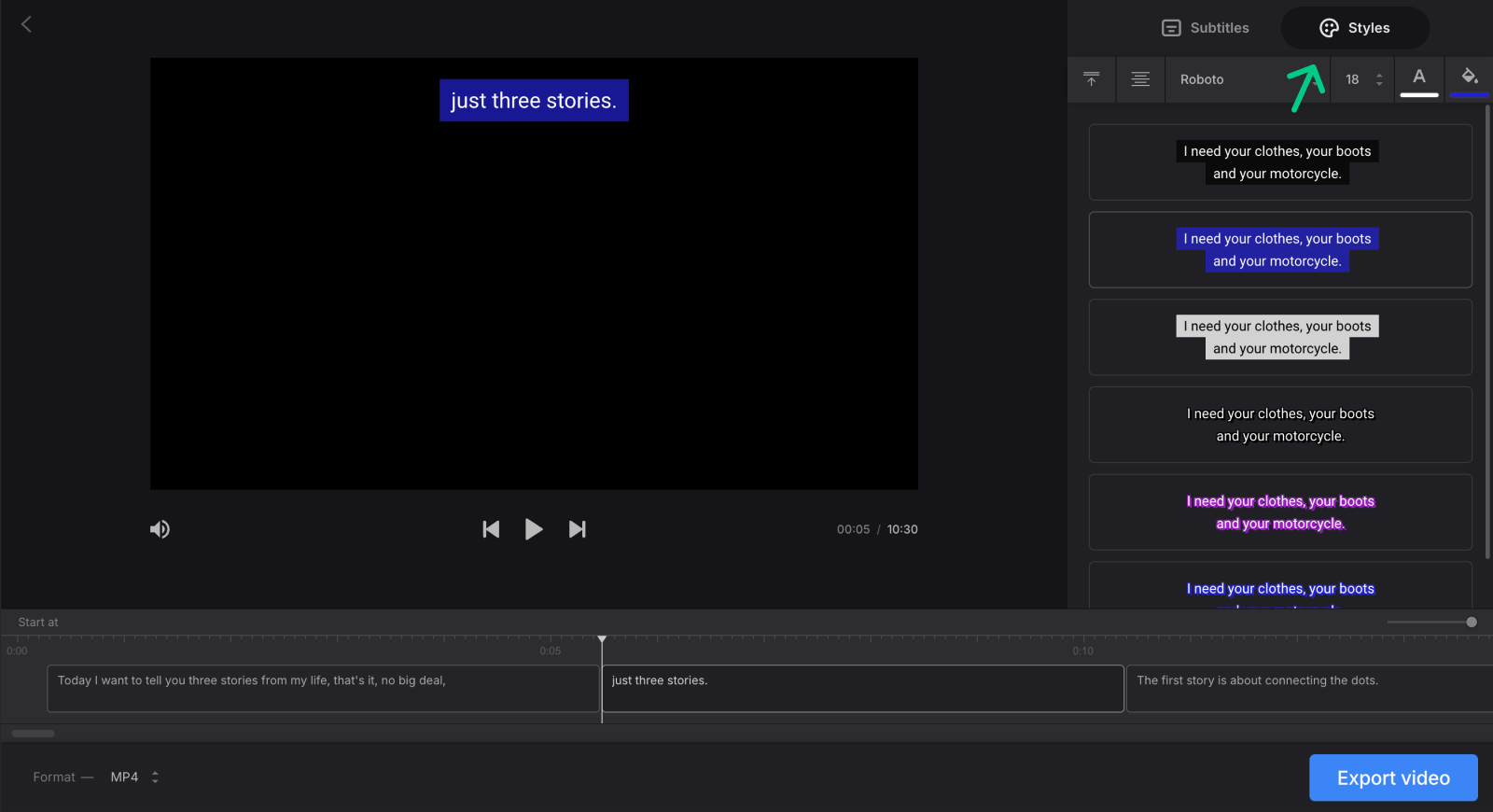 Adjust voice to text transcription