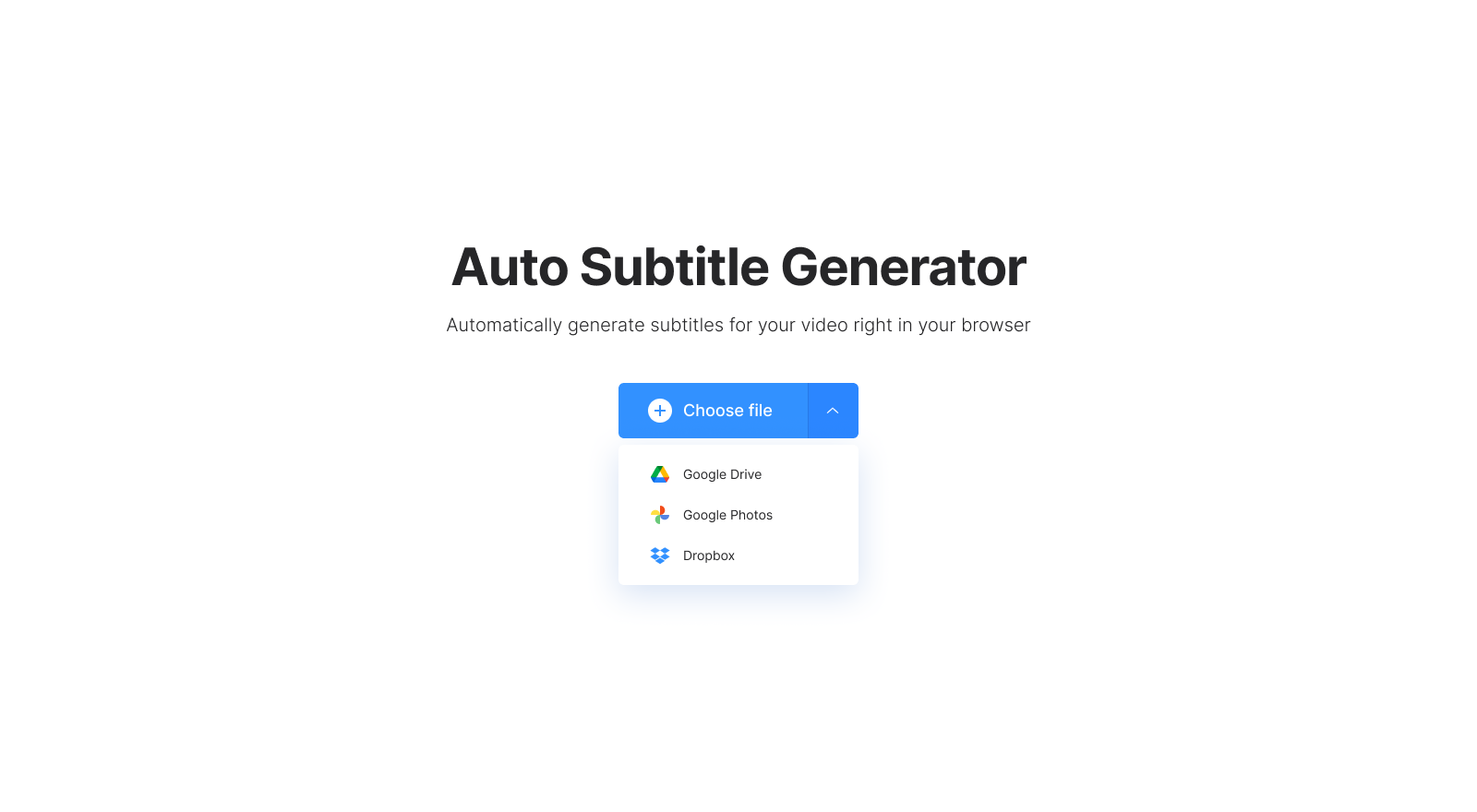 Auto subtitle generator