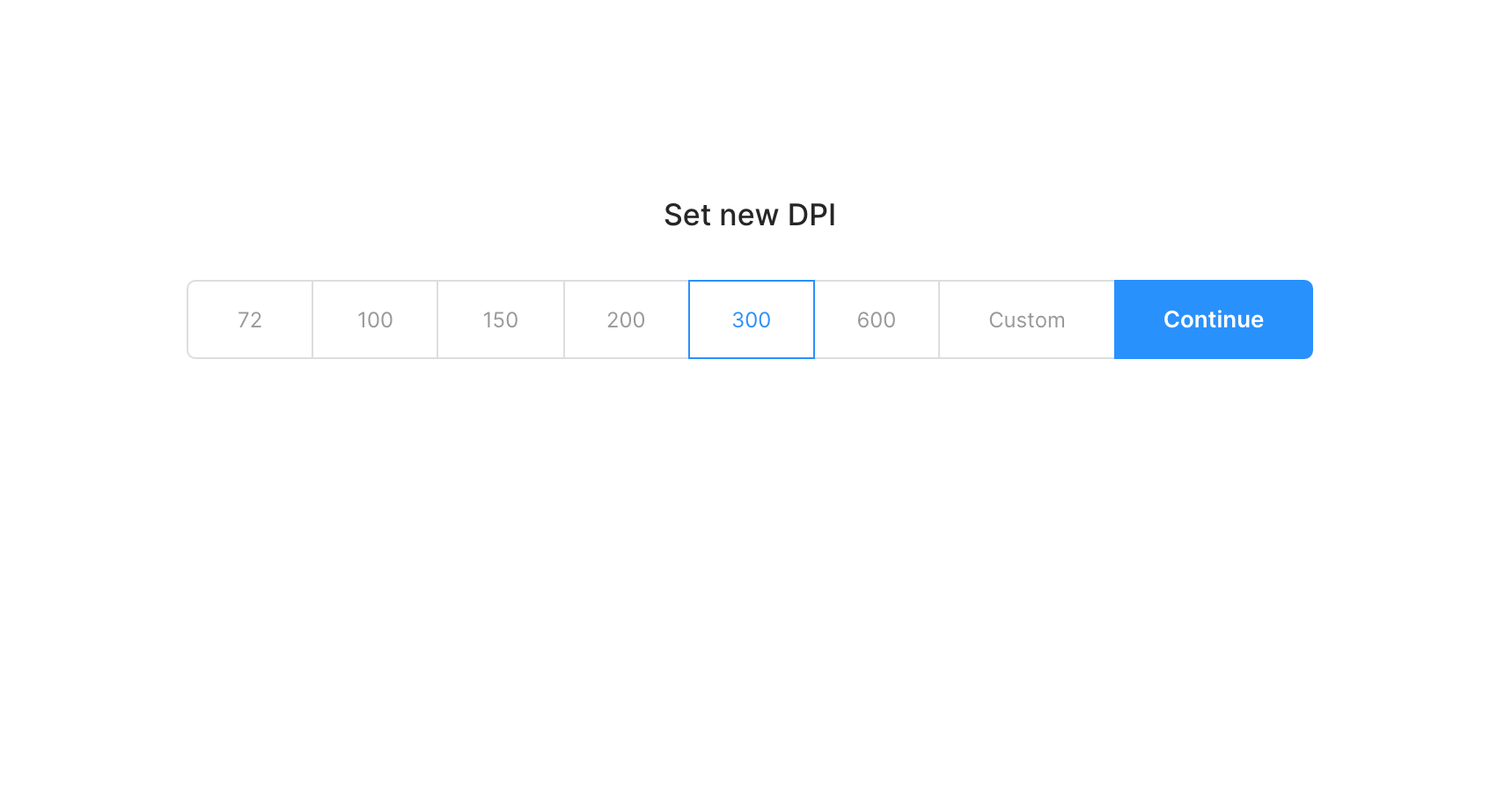 Change picture DPI with Clideo