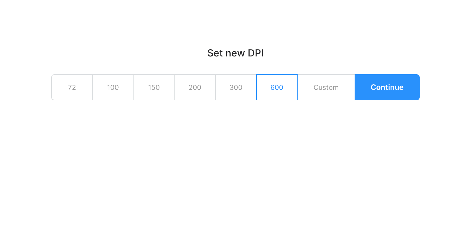Convert image to 600 DPI