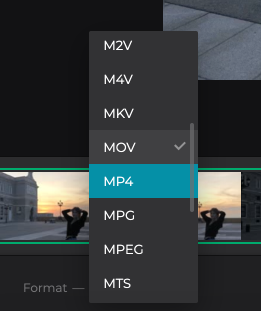 Change format of Instagram Reels video