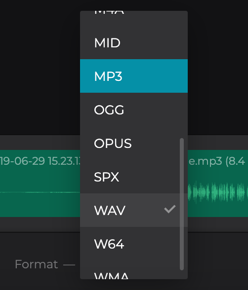 Convert your combined track if necessary