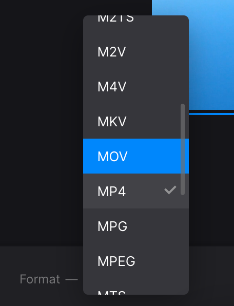 Change format of mirrored YouTube video