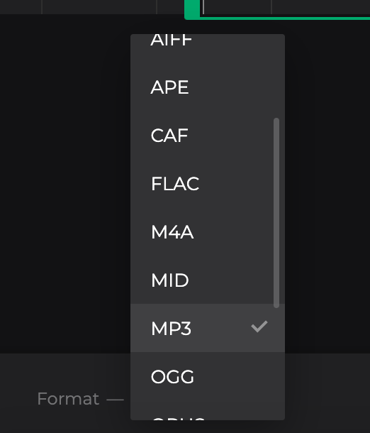 Change format of MP3 extracted from MP4