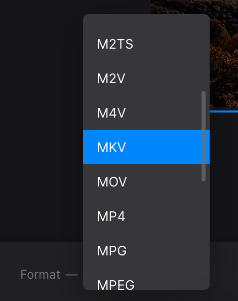 Change format of overexposed video