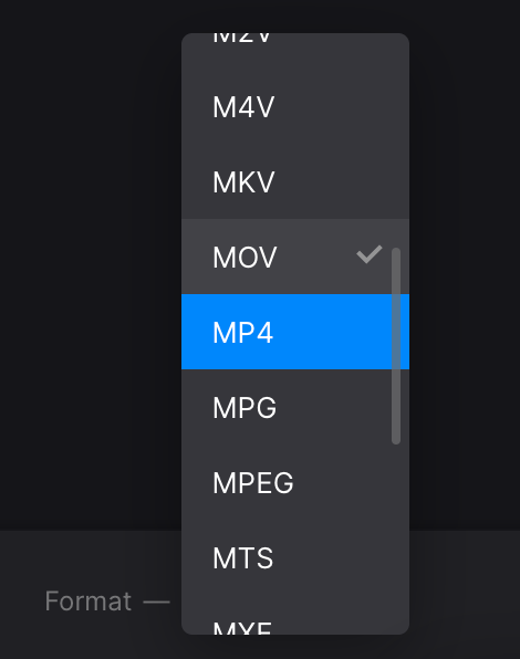Change format of rotated video on Mac