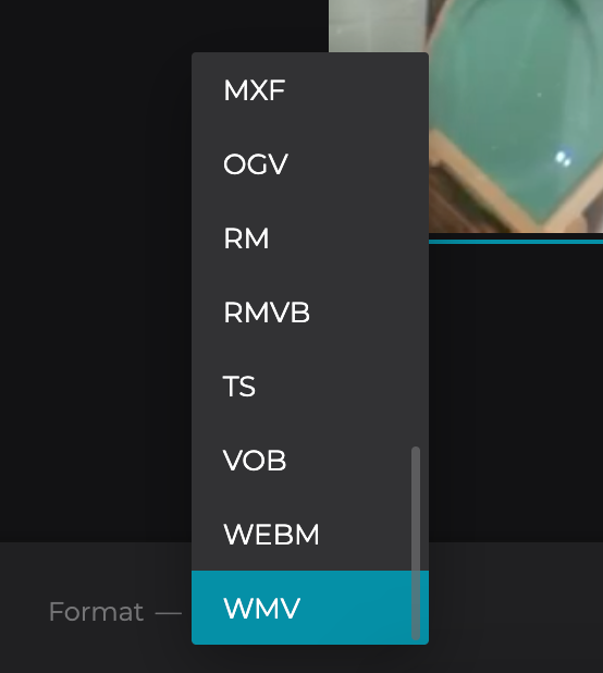 Change format of rotated Windows video