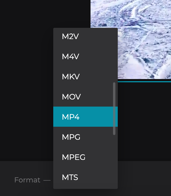 Change format of the rotated YouTube video