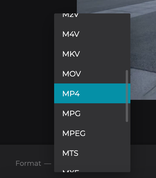Change format of sped up Windows video