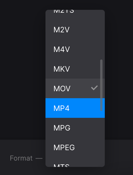 Change format of video rotated on PC