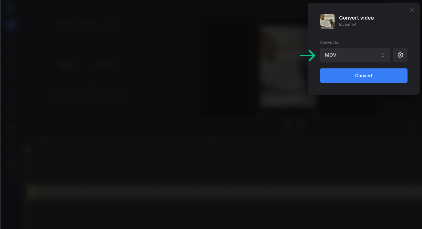 Convert video to another format