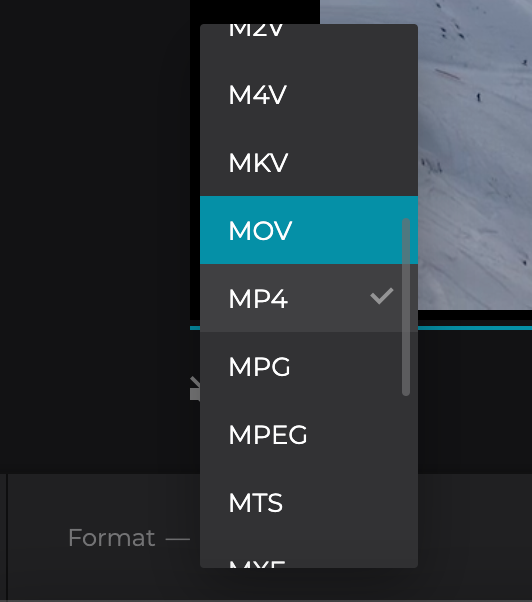 Change video with black bars