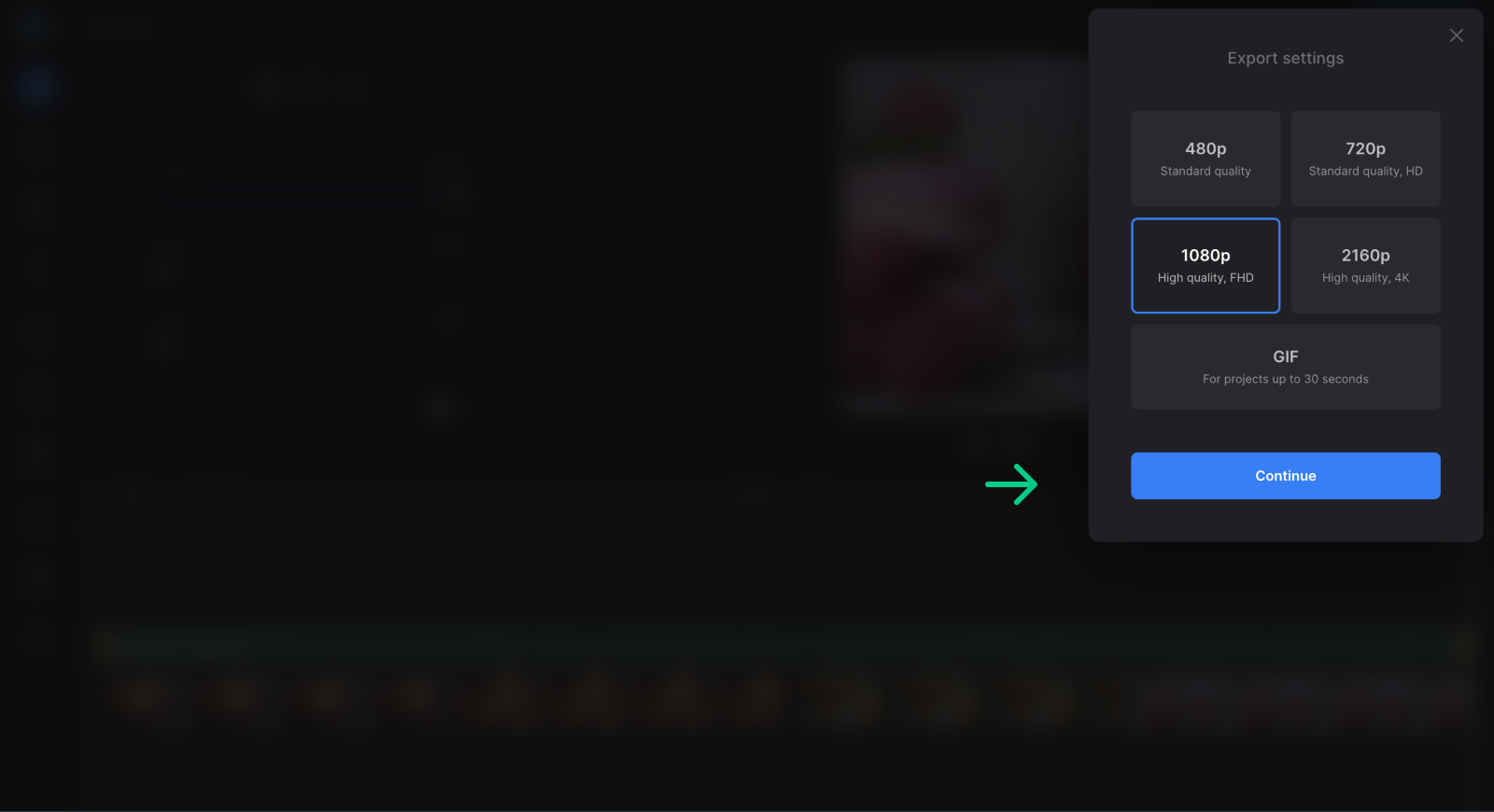 Change format of video with pictures