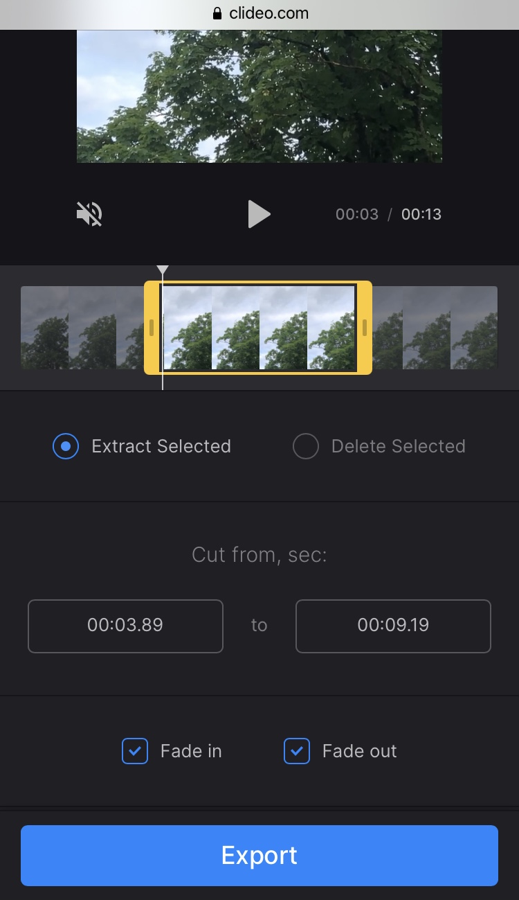 Cut video on iPhone
