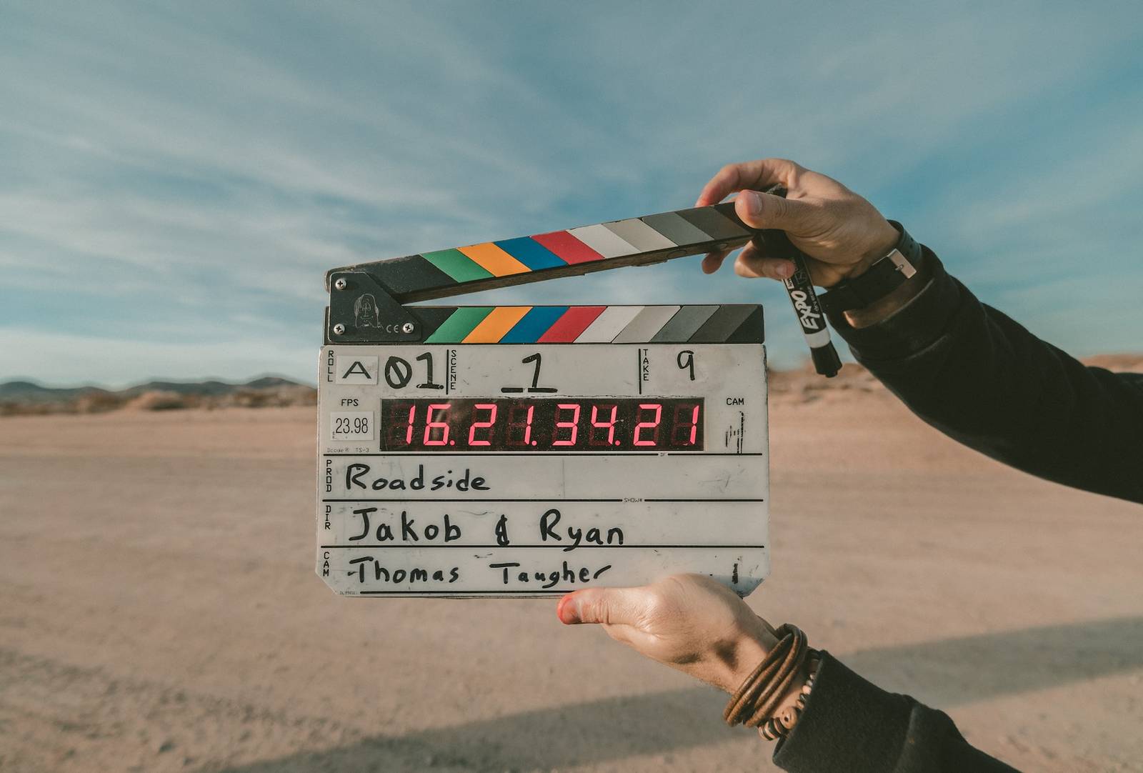 Digital clapboard