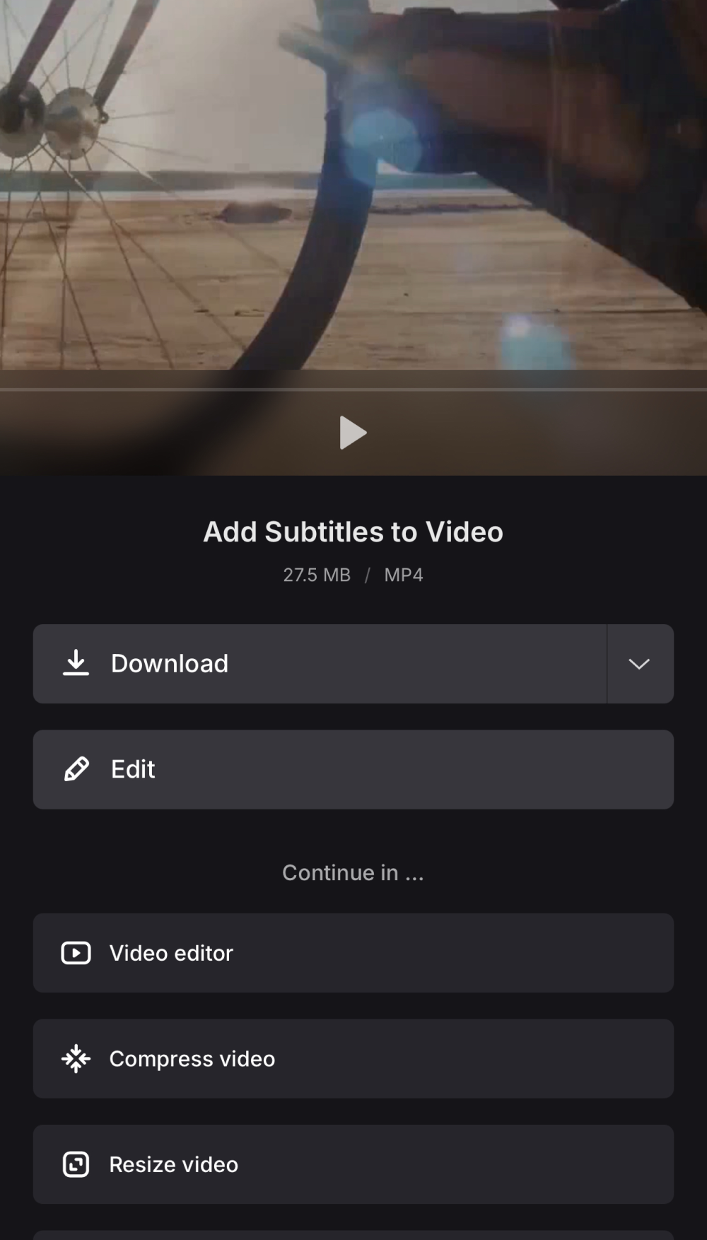 Download video with subtitles on iPhone