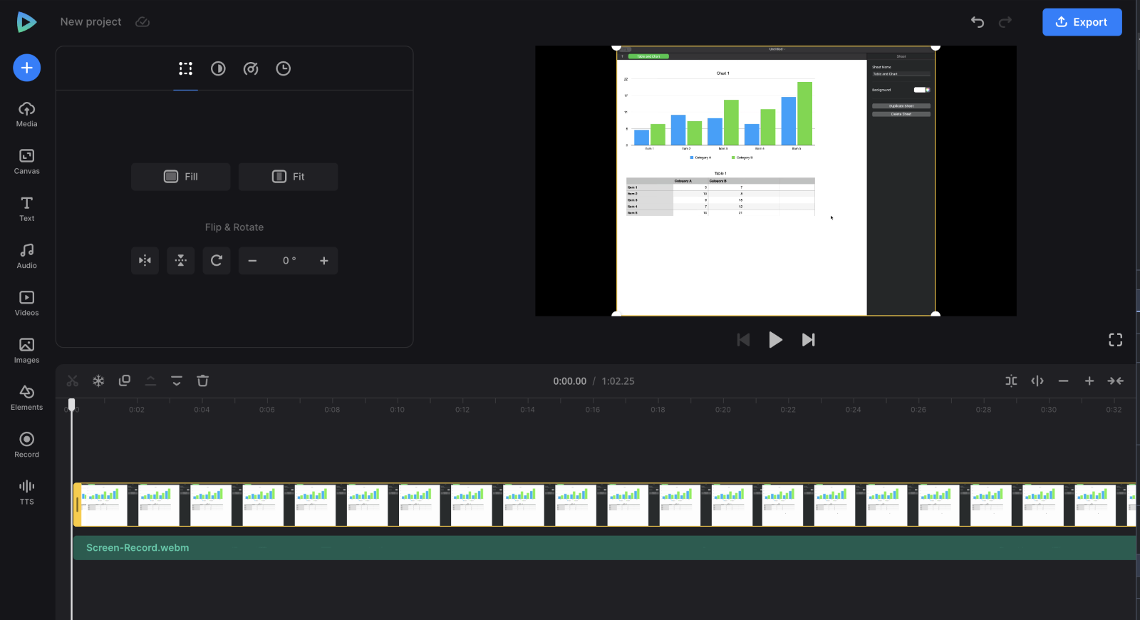Edit instructional video