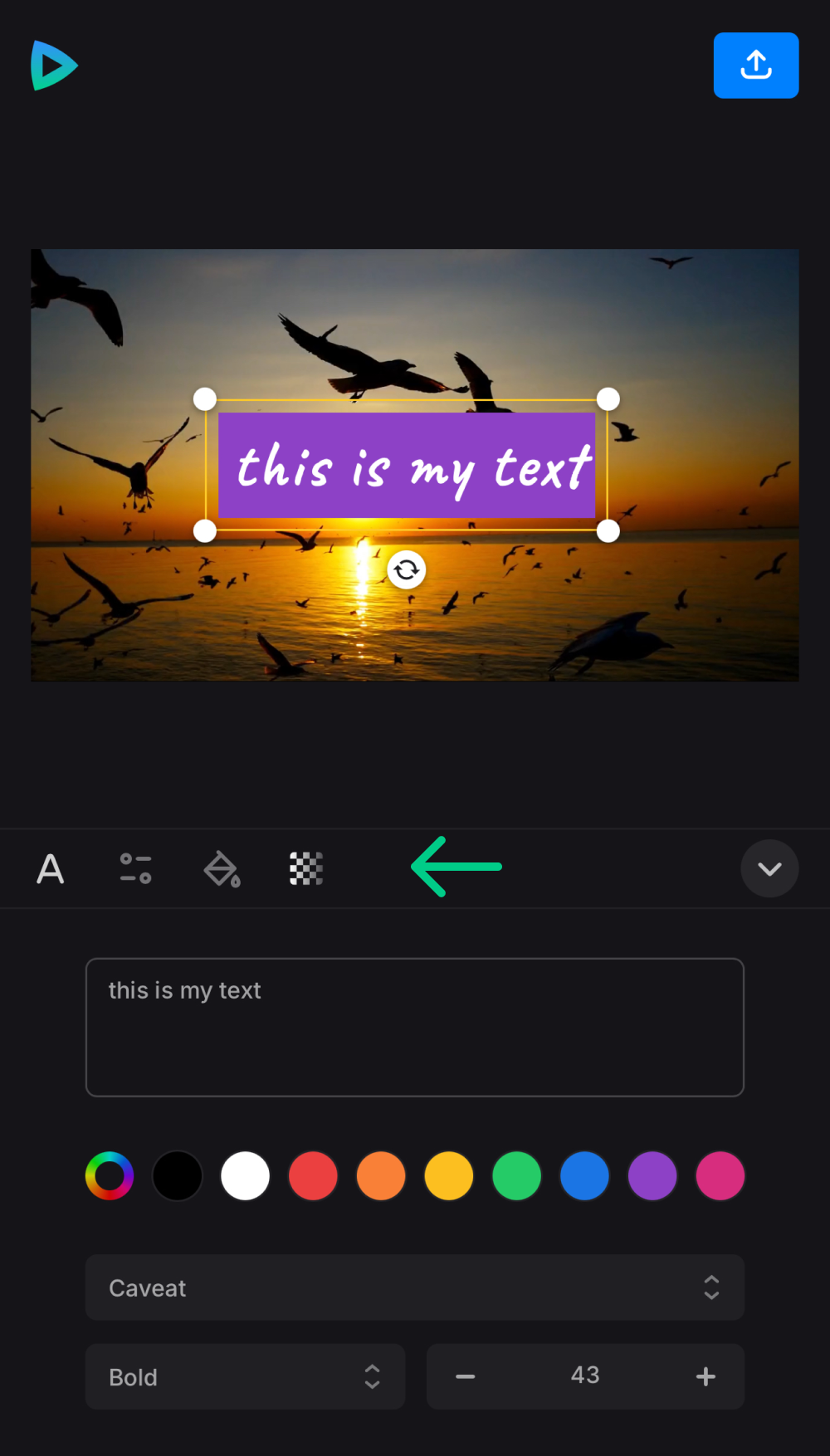 Edit text in video on iPhone