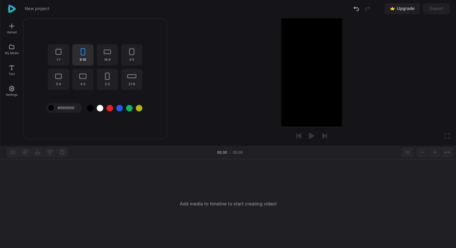 Edit video collage settings