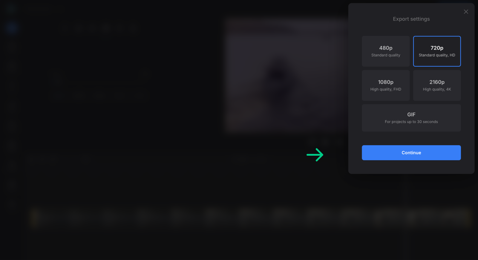 Export aesthetic video