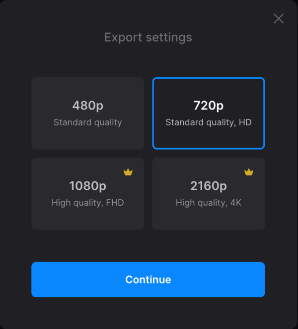 Export video with selfie and music Export selfie video