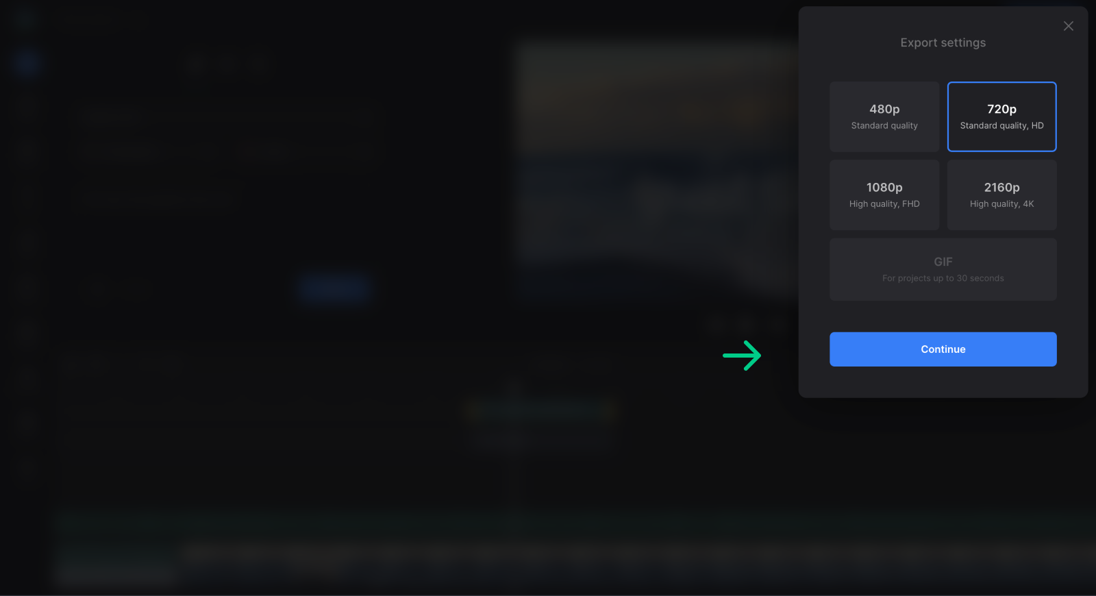 Export video for Facebook by changing the files order