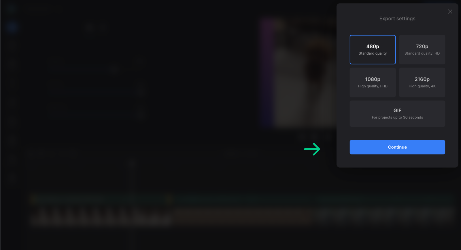 Export video from combined GIFs