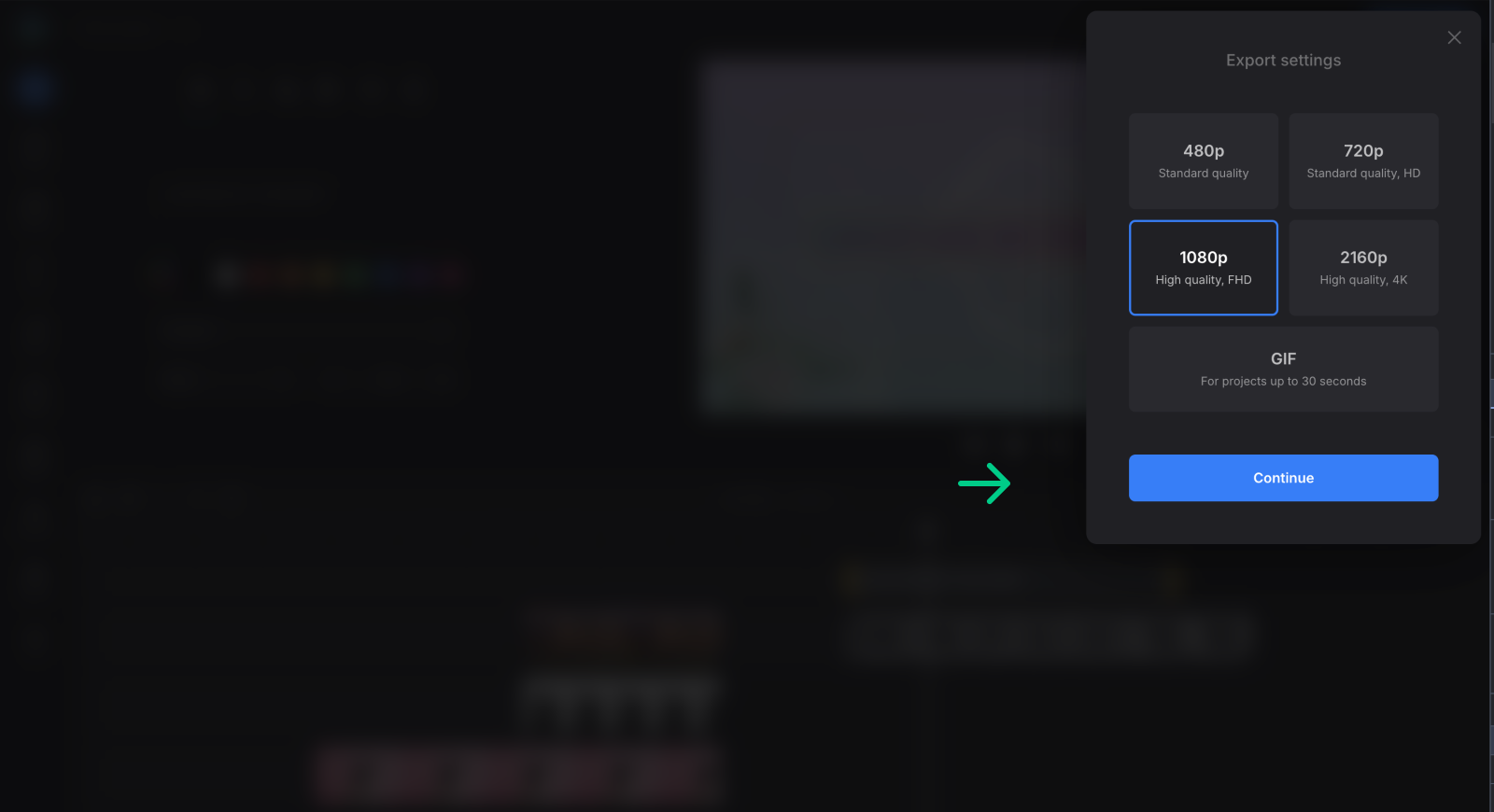 Export video invitation