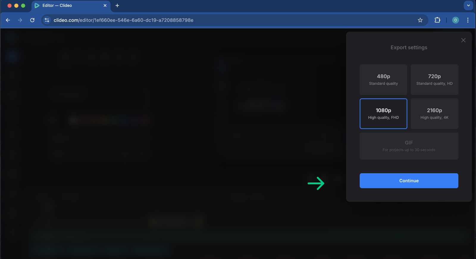 Export video tutorial