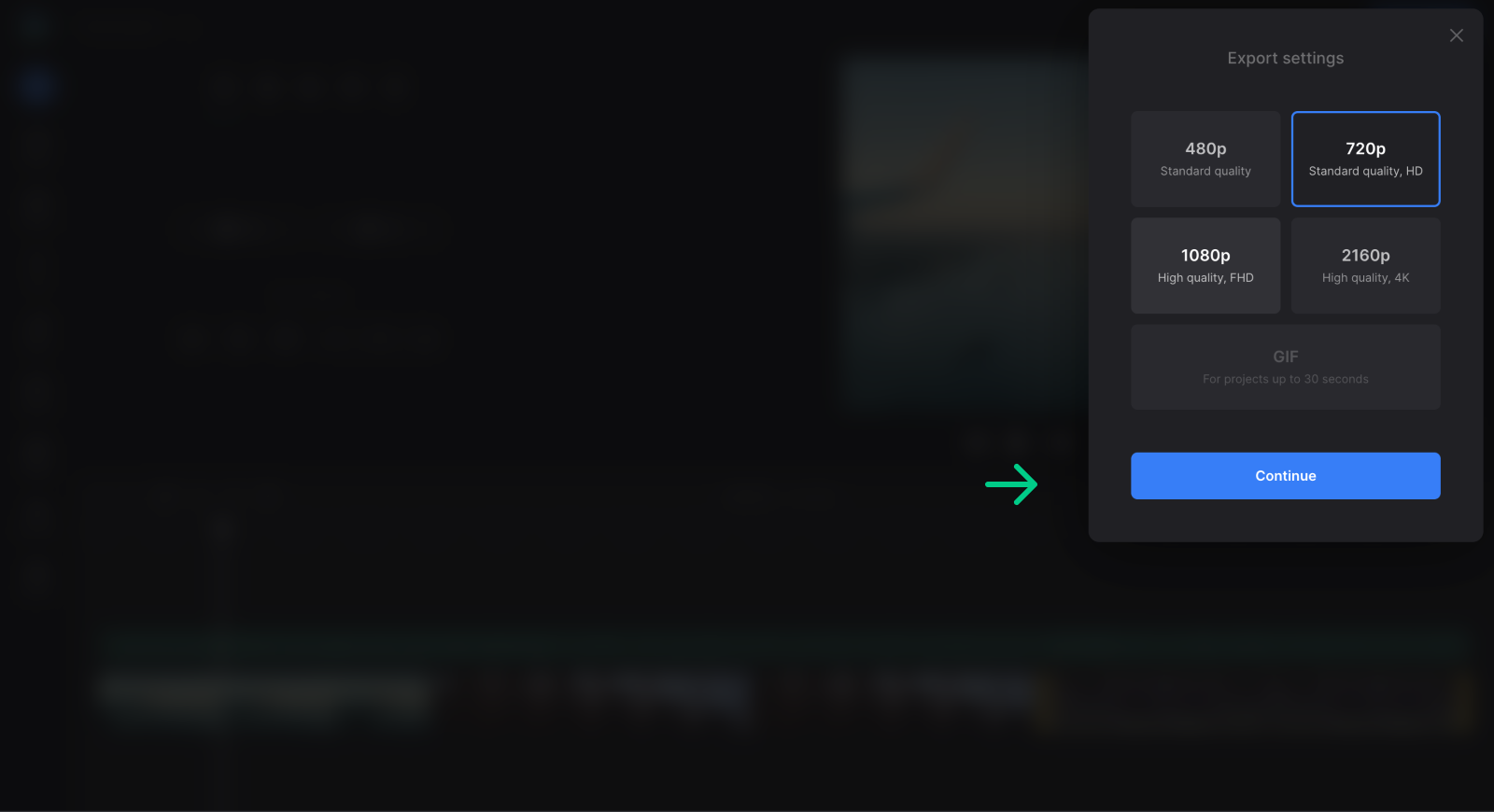Export video with SoundCloud music