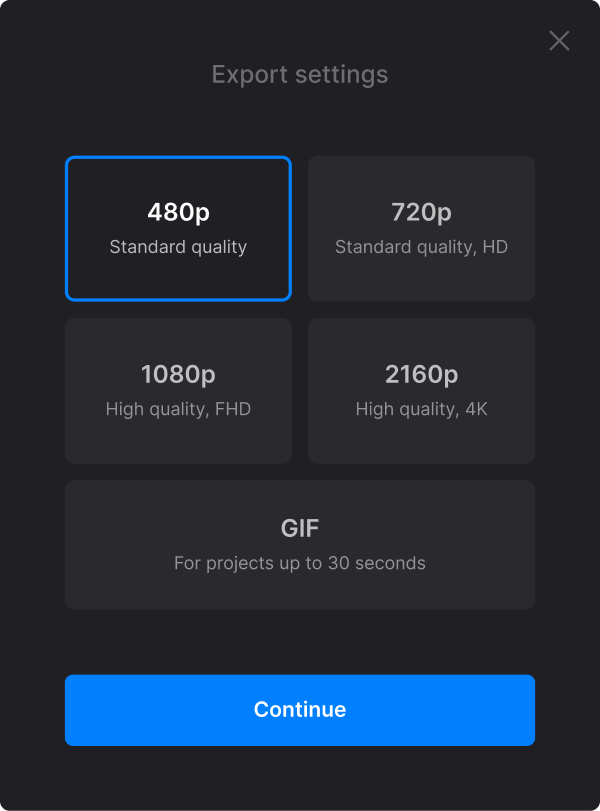 Export webcam video