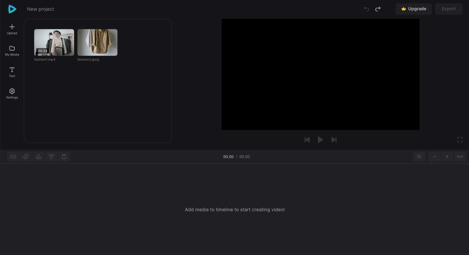 Files to make fashion video