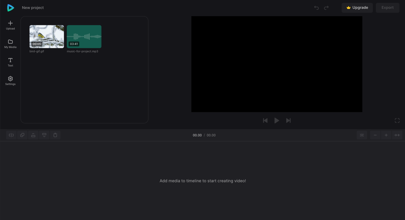 Files to add music to gif Files to make gifs with sound