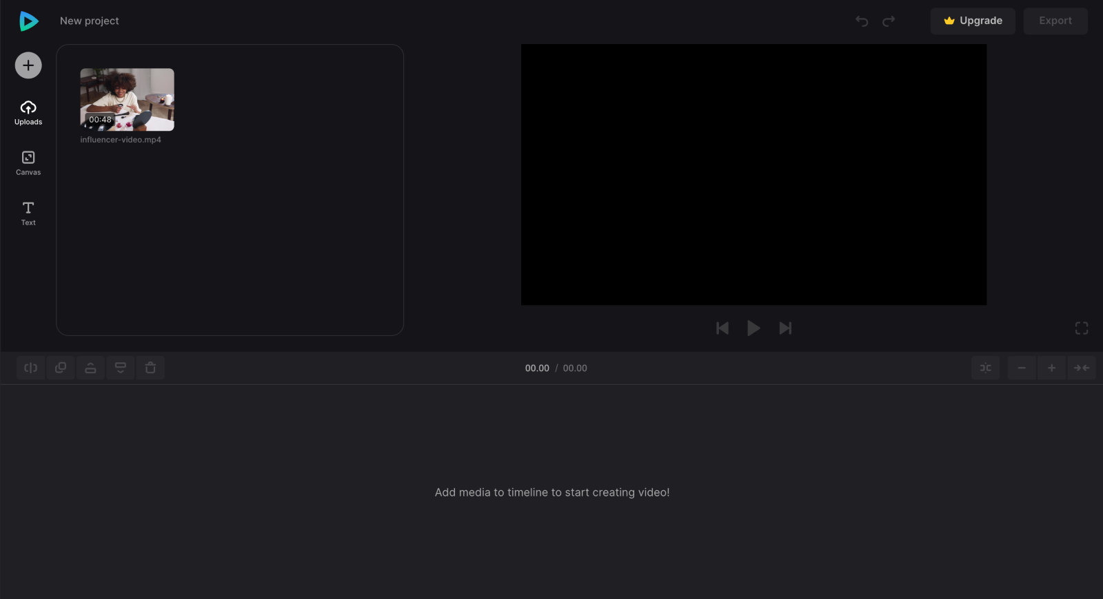 Files to create  influencer video online