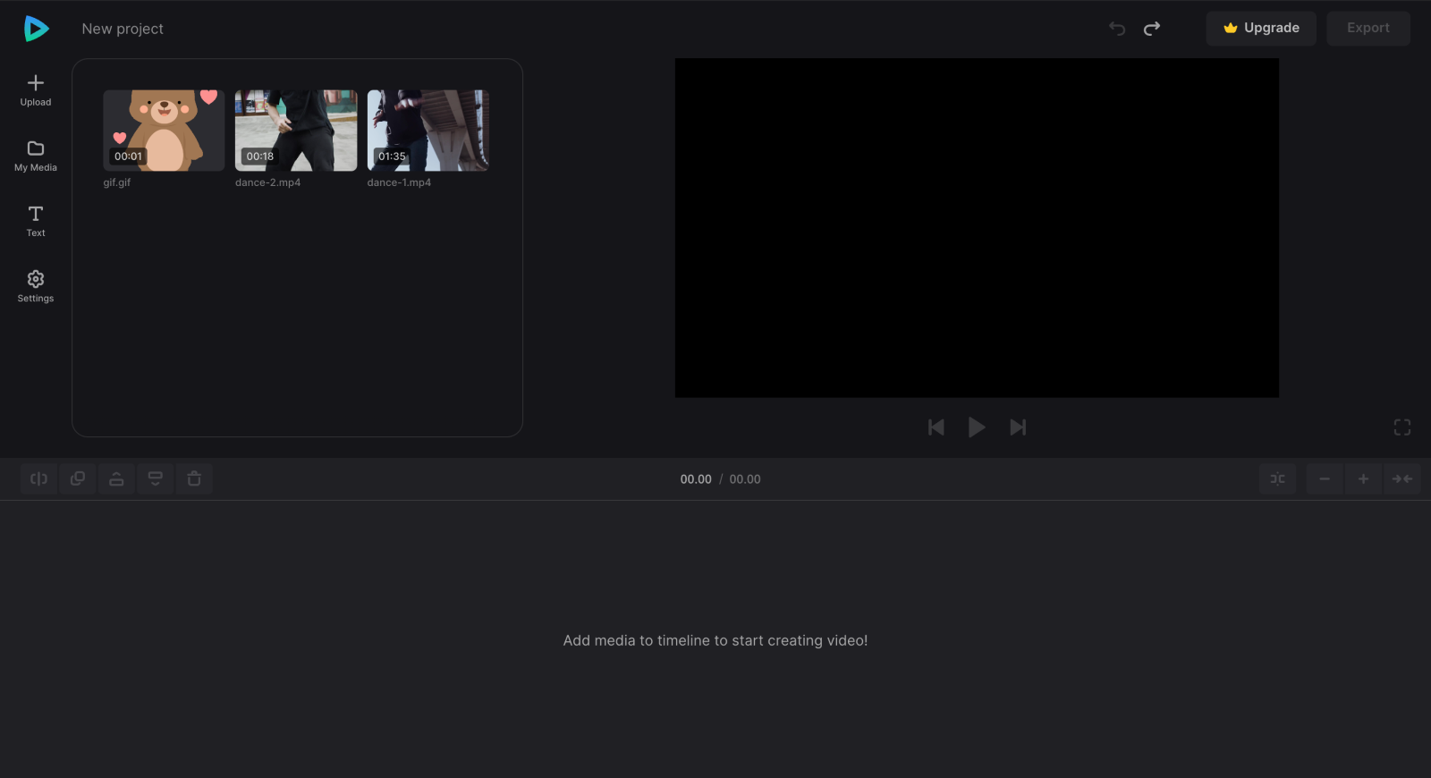 Files to make TikTok duet video