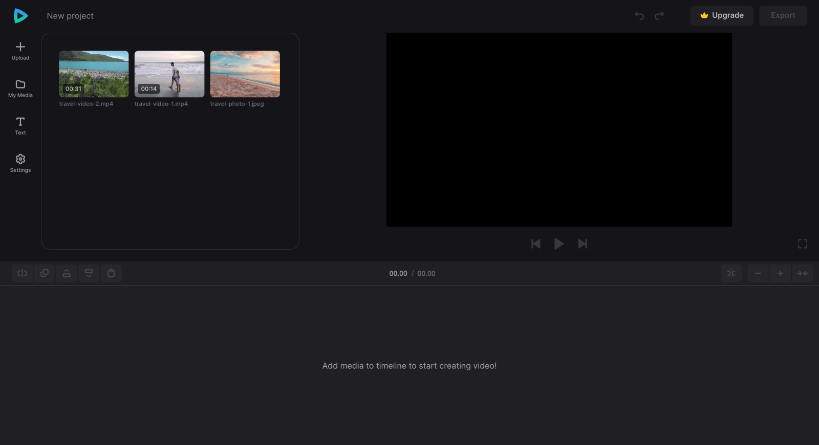 Files to make travel video
