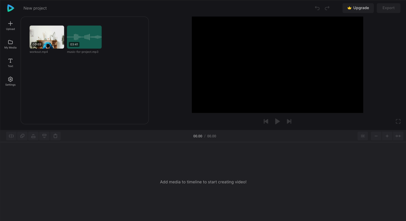 Files to make workout video