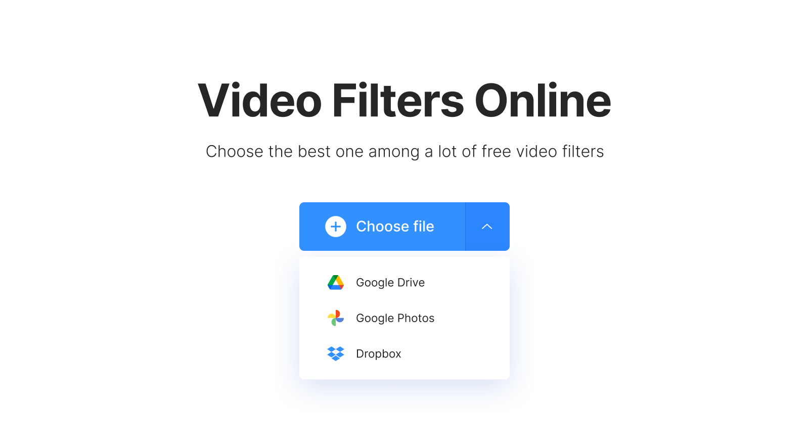 Filter tool to make black-and-white video