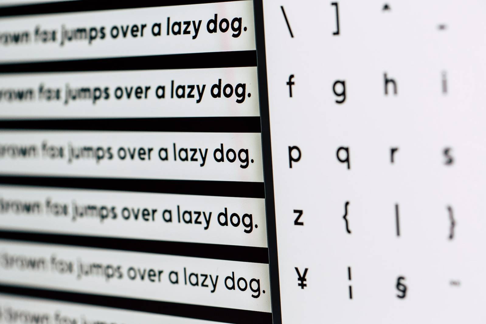 Font family