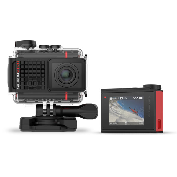 Action camera Garmin VIRB Ultra 30 from back and front