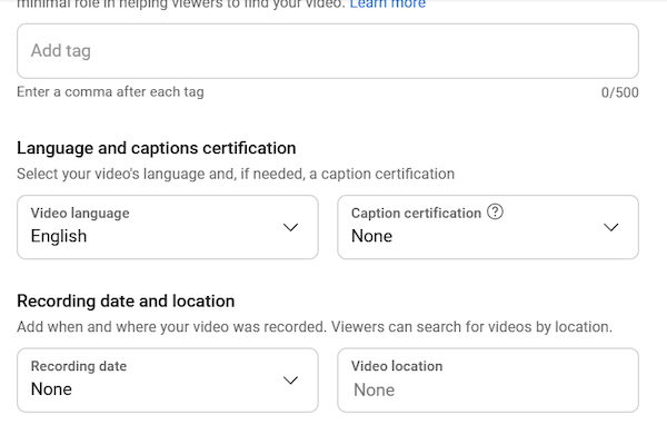 How to add captions on YouTube video 3