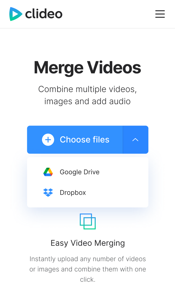 Add multiple videos to merge on iPhone