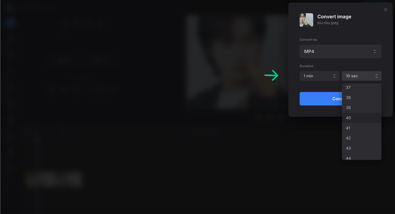 image to video converter settings