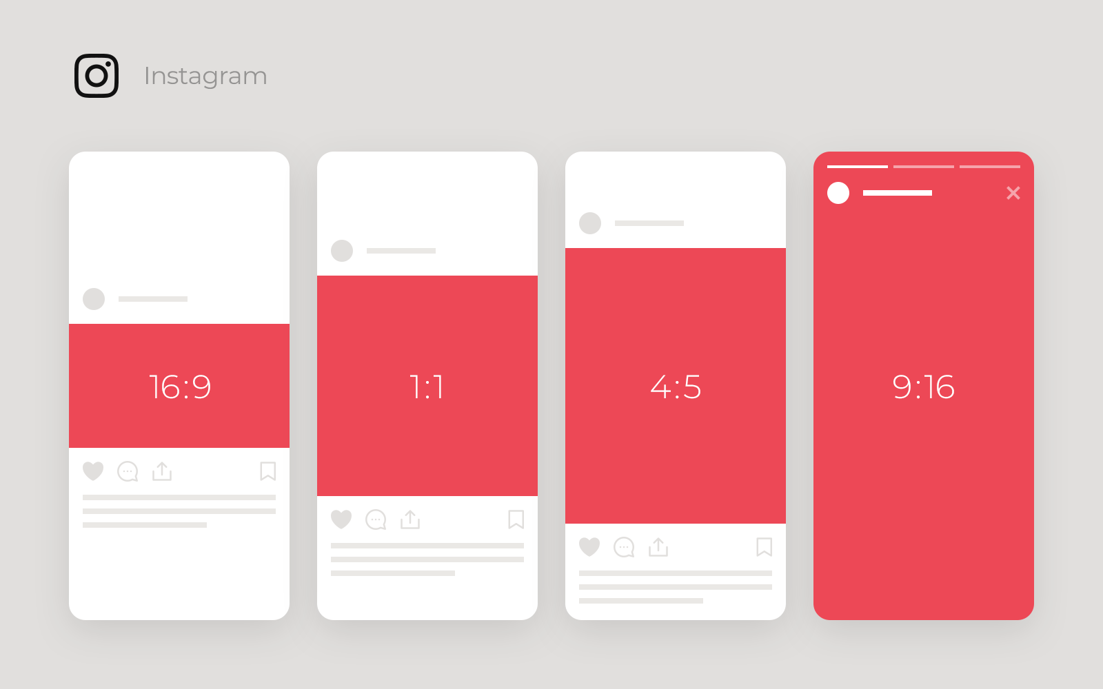 Instagram vertical and other dimensions