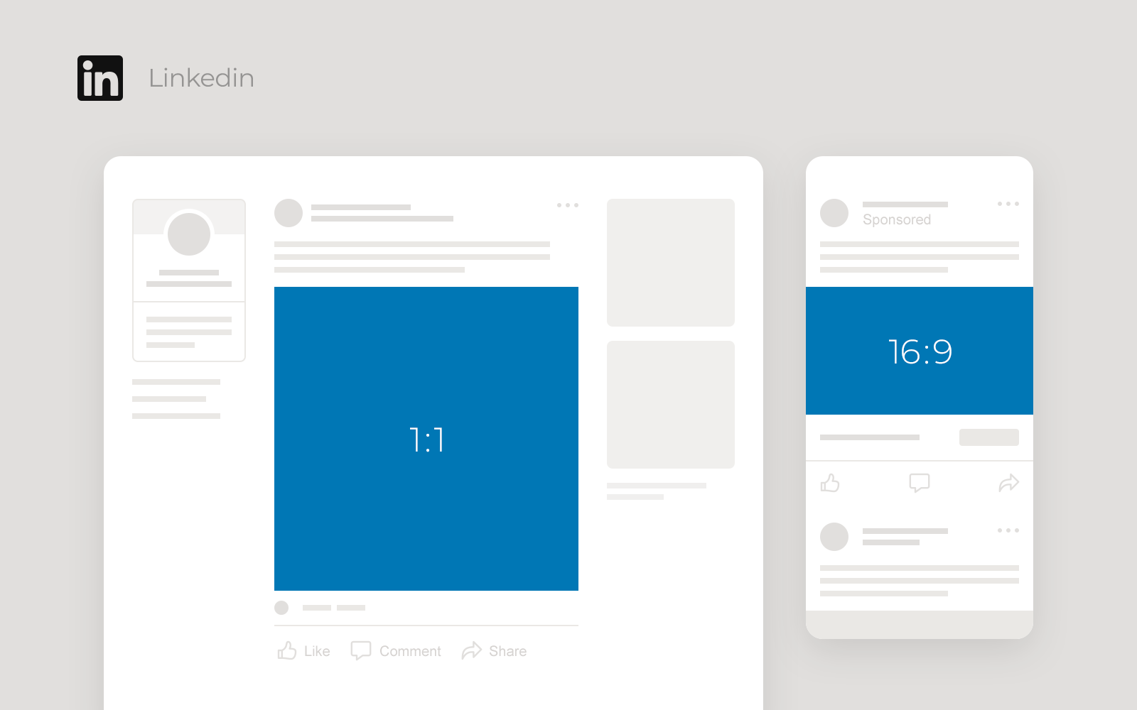 Linkedin shared video and its aspect ratio