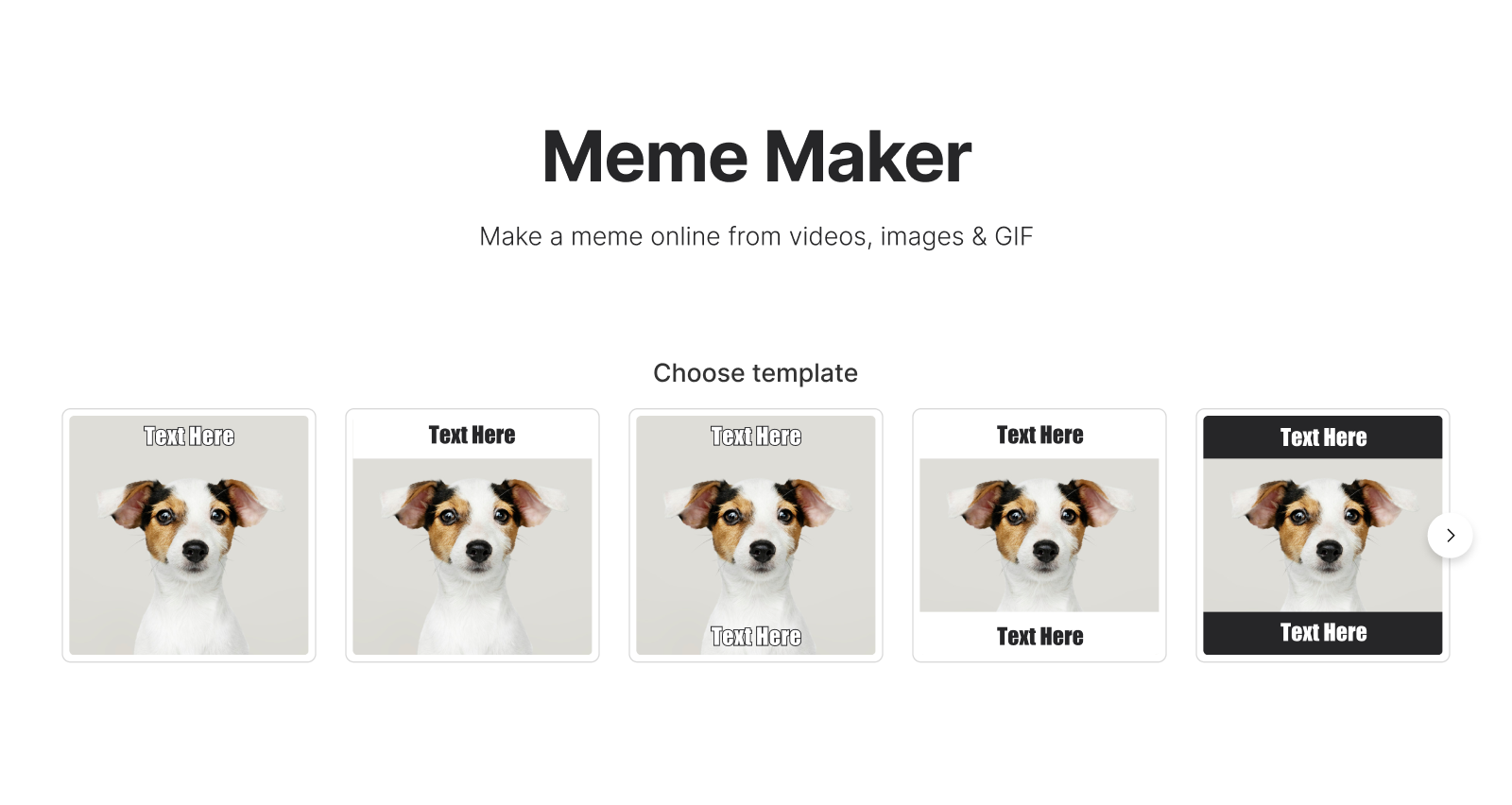 Meme generator templates